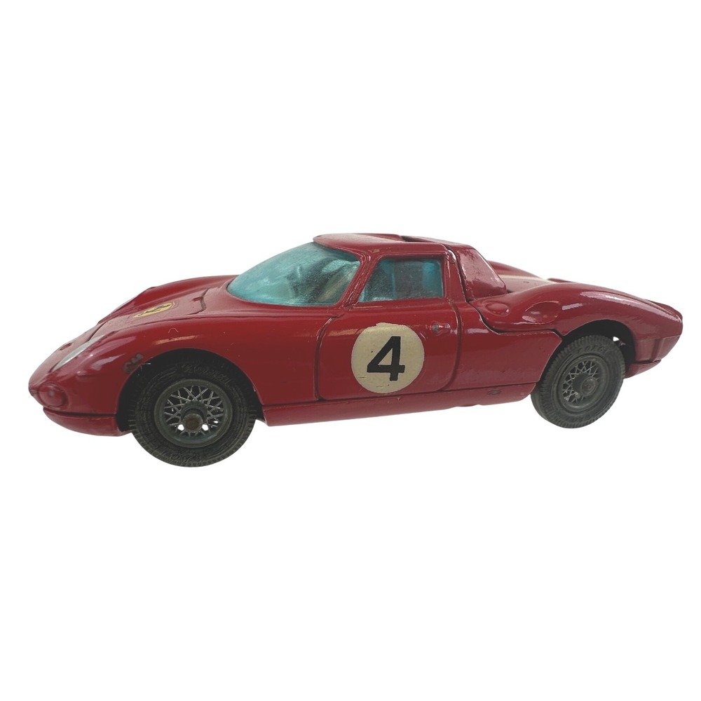 Corgi Toys‎ Ferrari Berlinetta 250 Le Mans Red Diecast Race Car #4 Vintage